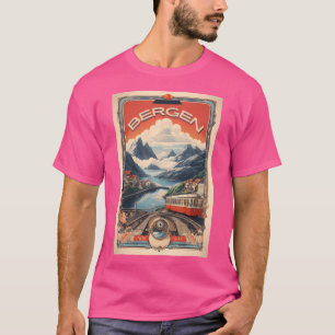 Camiseta La belleza noruega cautiva a la Poster de Bergen V