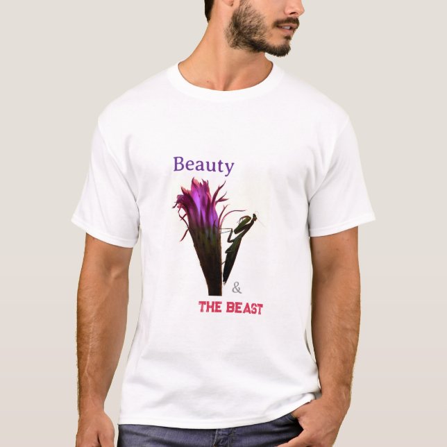 Camiseta - La belleza y la bestia mantis (Anverso)
