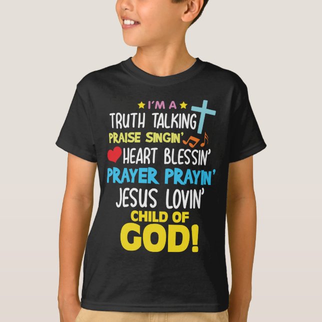 Camiseta La bendición de la alabanza de la verdad ruega al (Anverso)
