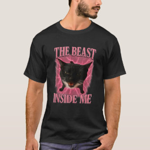 Camiseta La bestia dentro de mí gracioso meme hombres mujer