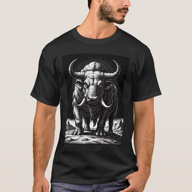 Camiseta La Bestia Primordial Behemoth (Anverso)
