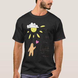 Camiseta La Biblia Cristiana Cita Mateo 514 Tú Eres El Li