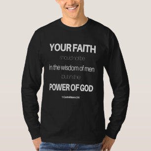 Camiseta La Biblia Cristiana Cristiana Fe Verso Hombres Y M
