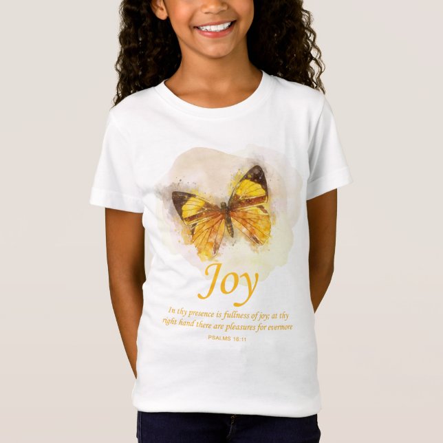 Camiseta La Biblia Cristiana Mariposa de Mujeres Verse:Aleg (Anverso)