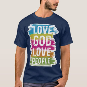 Camiseta La Biblia Cristiana Trinitense Ama a Dios a la Gen
