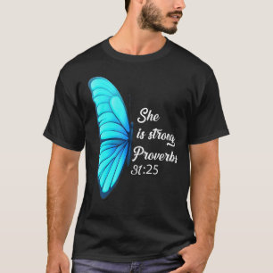 Camiseta La Biblia Cristiana Verse Es Proverbios Fuertes 31