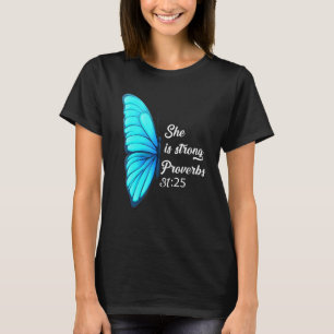 Camiseta La Biblia Cristiana Verse Es Proverbios Fuertes 31