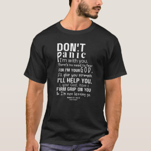 Camiseta La Biblia Cristiana Verse Isaiah 4110 13 No al pán