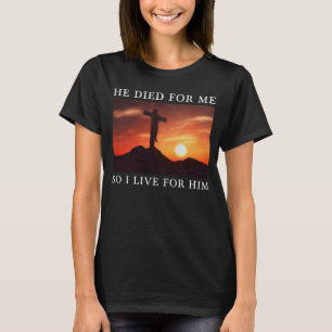 Camiseta La Biblia Cristiana Verse Jesús Murió Por Mí Relig