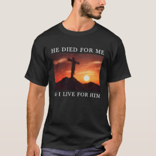Camiseta La Biblia Cristiana Verse Jesús Murió Por Mí Relig