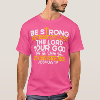 Camiseta La Biblia Cristiana Verse Joshua 19 Cross