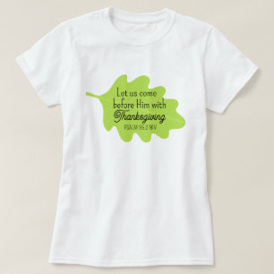 Camiseta La Biblia de Acción de Gracias Verse Olive Green L