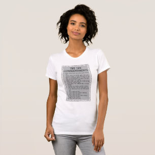 Camiseta La Biblia de los Diez Mandamientos