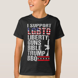Camiseta La Biblia de los pistolas de libertad Trump