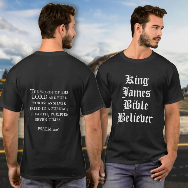 Camiseta La Biblia del Rey James Creer la Escritura Cristia (Subido por el creador)