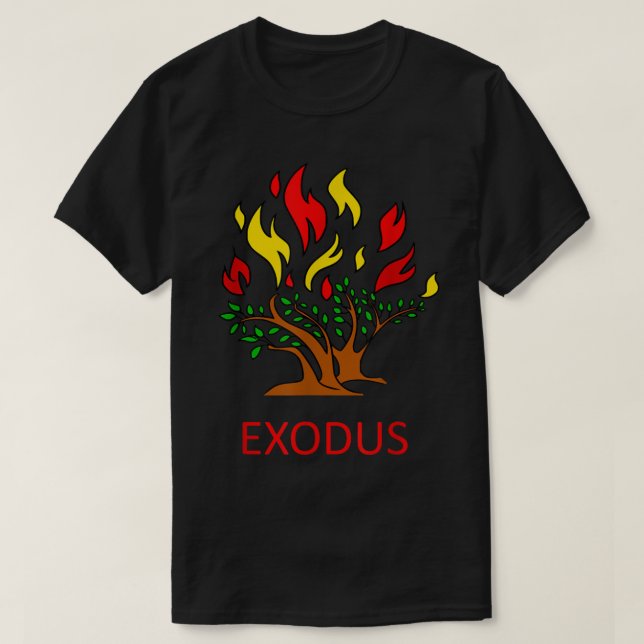 Camiseta La Biblia del Viejo Testamento de Bush en llamas E (Diseño del anverso)