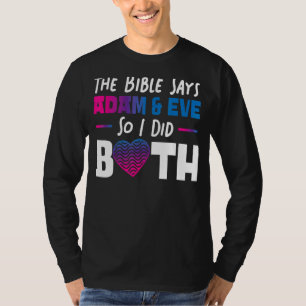 Camiseta La Biblia dice Adam y