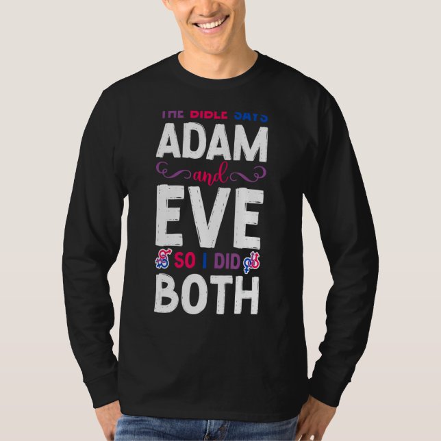 Camiseta La Biblia dice Adam y (Anverso)