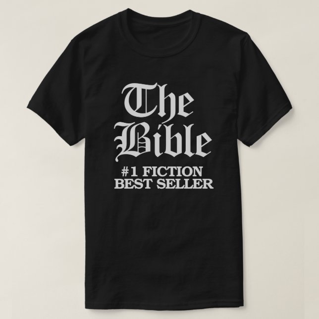 Camiseta La Biblia: el mejor vendedor de ficción #1 (Diseño del anverso)