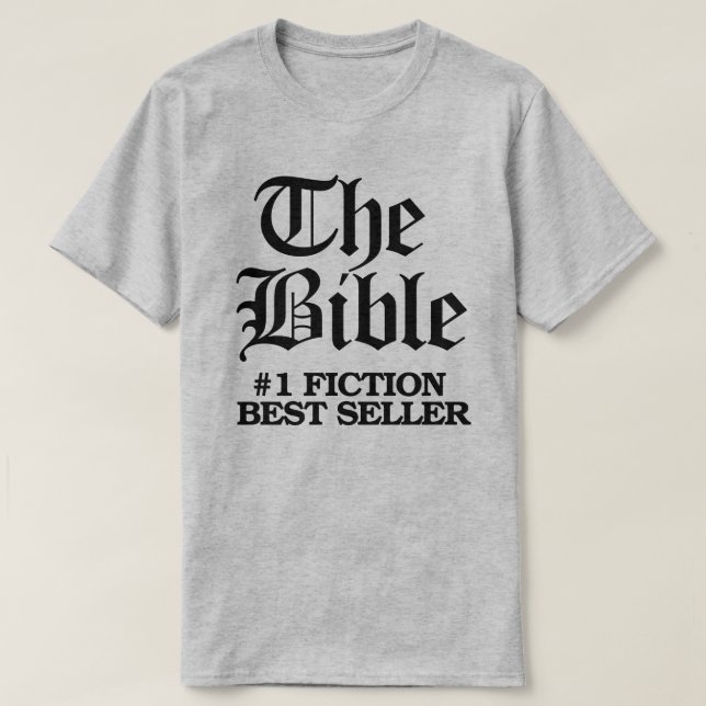 Camiseta La Biblia: el mejor vendedor de ficción #1 (Diseño del anverso)