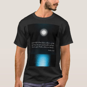 Camiseta La Biblia inspiradora permite que tu luz brille