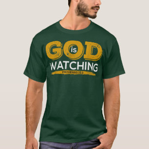 Camiseta La Biblia Verse A Dios Está Viendo Los Proverbios 