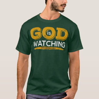 Camiseta La Biblia Verse A Dios Está Viendo Los Proverbios 