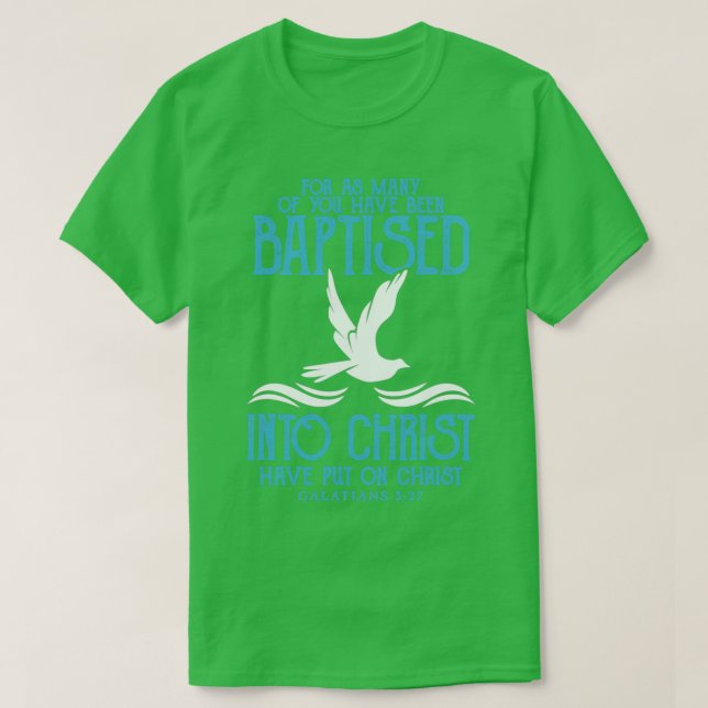 Camiseta La Biblia versus el bautismo de adultos (Diseño del anverso)