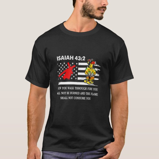 Camiseta La bíblica cruzada contra los bomberos de la línea (Anverso)