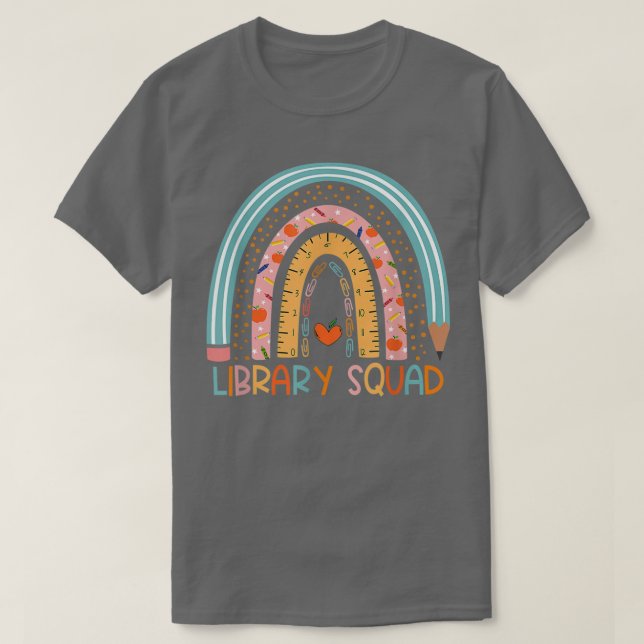 Camiseta La Biblioteca Arcoiris del Escuadrón del Libro Lov (Diseño del anverso)