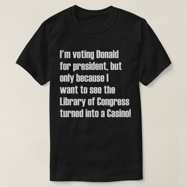 Camiseta La Biblioteca del Congreso dio vuelta en un casino (Diseño del anverso)