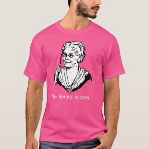 Camiseta La biblioteca está abierta