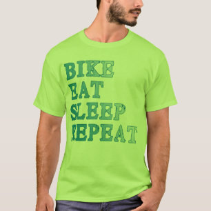 Camiseta La bici, come, duerme, repite productos