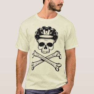 Camiseta La bici o muere - bici y bandera pirata