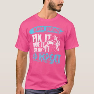 Camiseta La Bicicleta Bmx Se Ajusta A Ella Y Repite La Grac