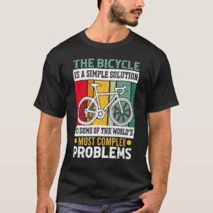 Camiseta La Bicicleta Es Una Solución Divertida Ciclista Gr