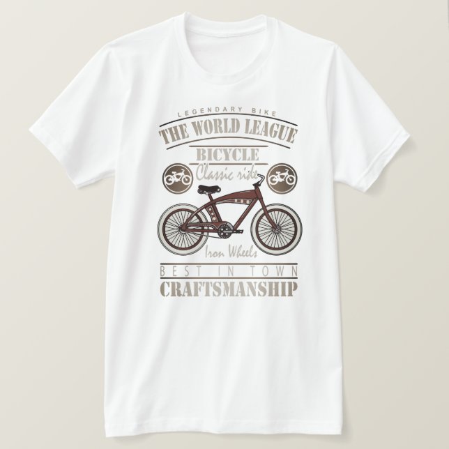 Camiseta La bicicleta legendaria El mundo de las bicicletas (Anverso del diseño)