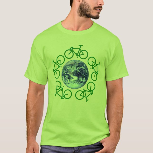 Camiseta La bicicleta recicla productos (Anverso)