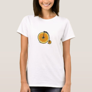 Camiseta La bicicleta vieja con la rebanada anaranjada