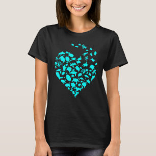 Camiseta La biología marina de las tortugas si te pego no p