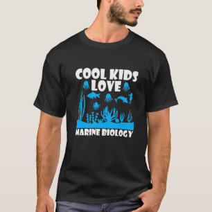 Camiseta la biología marina fresca los niños adoran el futu