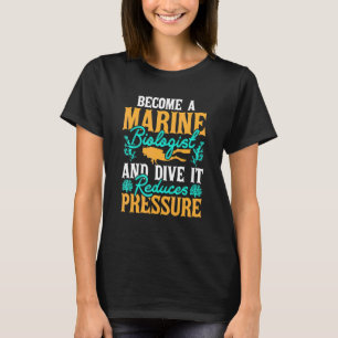 Camiseta La Biología Marina Futura Se Convierte En Un Biólo