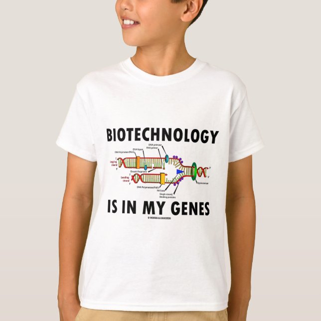 Camiseta La biotecnología está en mis genes (la réplica de (Anverso)
