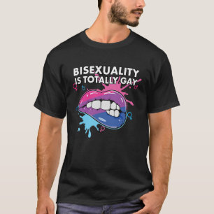 Camiseta La bisexuales es un orgullo del arcoiris totalment
