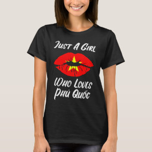 Camiseta La boca de los labios ama la bandera vietnamita Ph