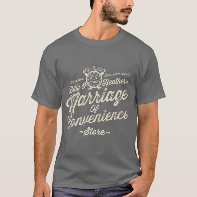 Camiseta La boda de la conveniencia/cerrada y escucha (Anverso)