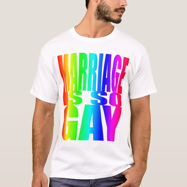 CAMISETA LA BODA ES TAN GAY (Anverso)