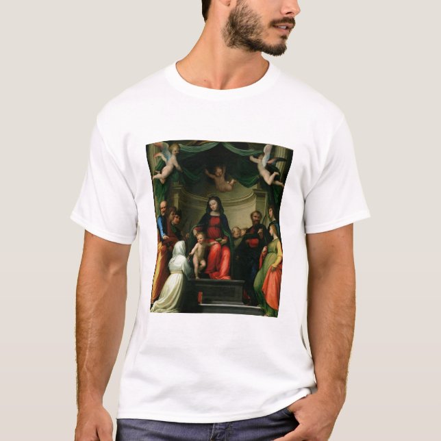 Camiseta La boda mística de St. Catherine de Siena con (Anverso)