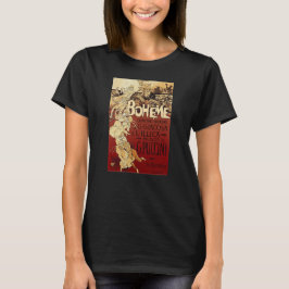 Camiseta La Bohème - poster vintage de 1896