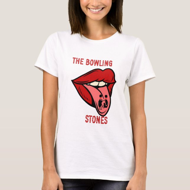 Camiseta La bolera Stones Funny Estadounidense Star Strike  (Anverso)